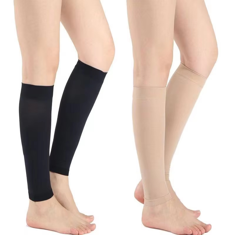 Compression Sleeve Calf - ถุงเท้ารัดกล้ามเนื้อสำหรับผู้หญิง ถุงเท้ากระชับสัดส่วนสำหรับผู้ชาย ถุงเท้ากีฬากลางแจ้ง ป้องกันเส้นเลือดขอดบริเวณน่อง ลดอาการปวดเมื่อย ถุงเท้ารัดน่อง