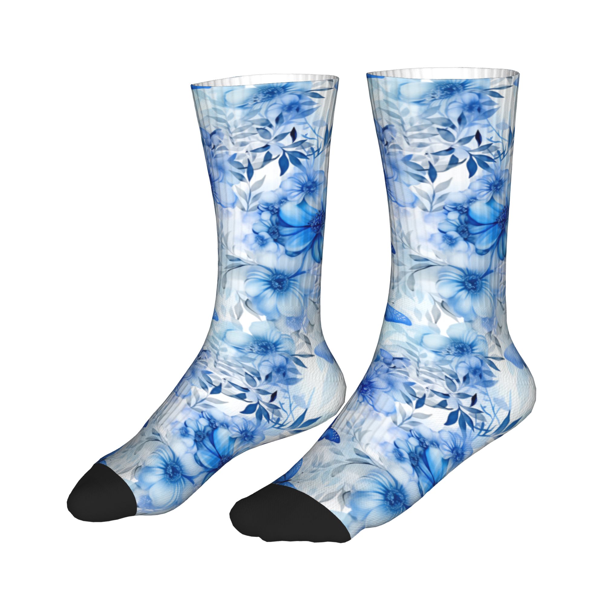 ถุงเท้าบัลเล่ต์ลายผีเสื้อสีฟ้า - Dress Sock Men บทวิจารณ์และราคา
